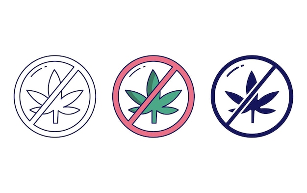 No Drugs vector icon