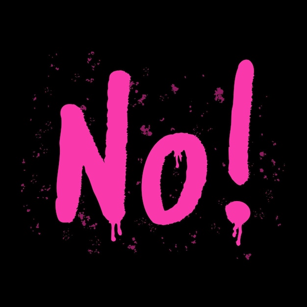 No graffiti spray font on black background Hand drawn illustration