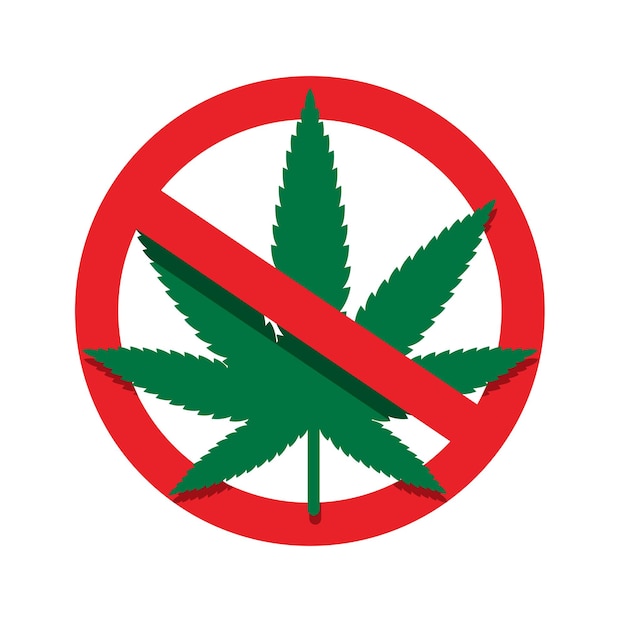 No marijuana Forbidden cannabis