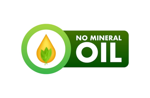 No mineral oil Vector design Vector icon Logo symbol