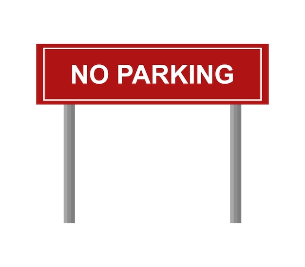 No parking sign