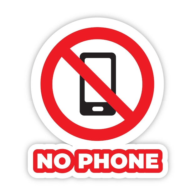 no phone editable modern vector icon and text effect design