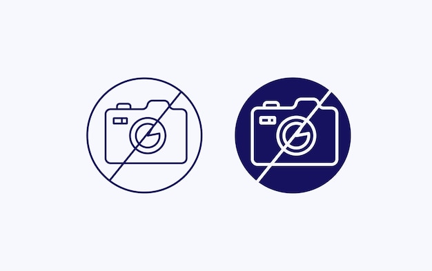 No Photography illustration icon