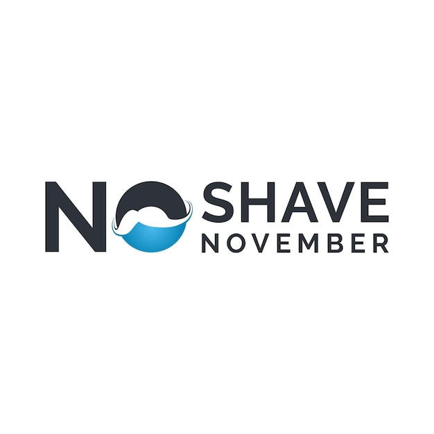 No Shave November Typographic Vector Design