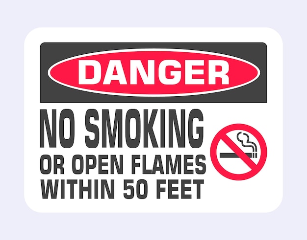 No smoking sign Forbidden sign icon isolated on light gray background vector illustration