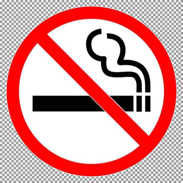 No smoking sign Forbidden sign icon isolated on white background vector illustration