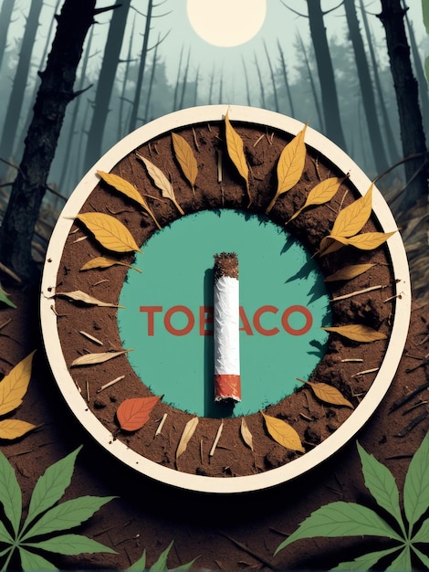 Vector no smoking sign on a green background no background