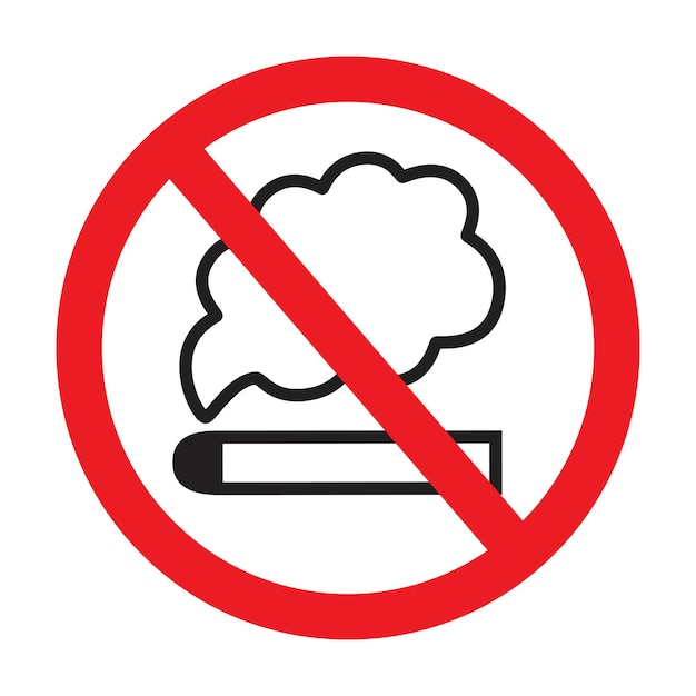 No smoking sign icon vector illustration