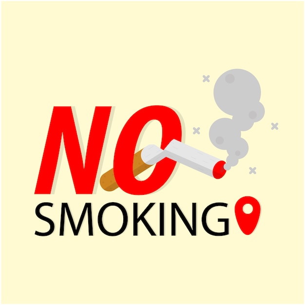 No smoking sign, smoking cigarette, fire hazard risk icon badge