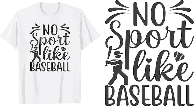 No Sport Like Baseball Svg T Shirt Design