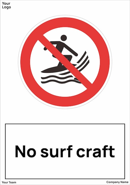 No surf craft signs symbols standard iso 7010