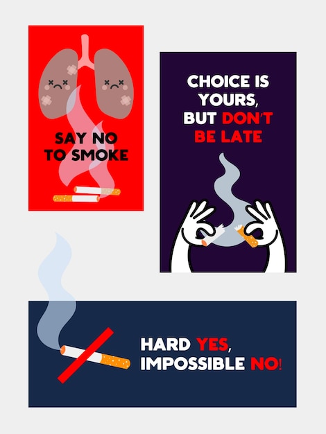 Vector no tobacco day_08