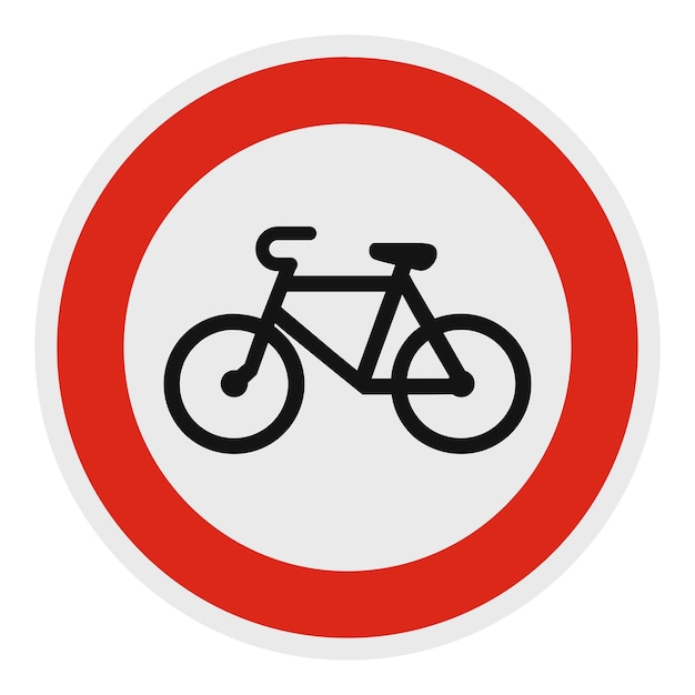 No velo icon Flat illustration of no velo vector icon for web