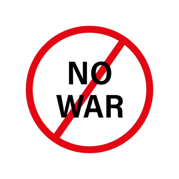 No war icon Vector graphics