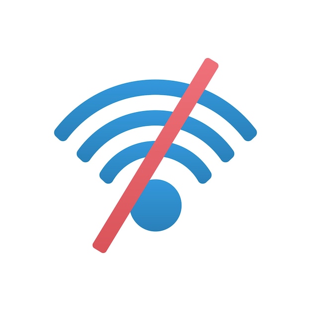 No wifi signal vector icon