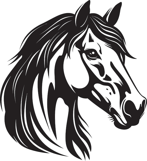 Noble Hooves Iconic Horse Emblem Regal Rider Vector Horse Logo Design