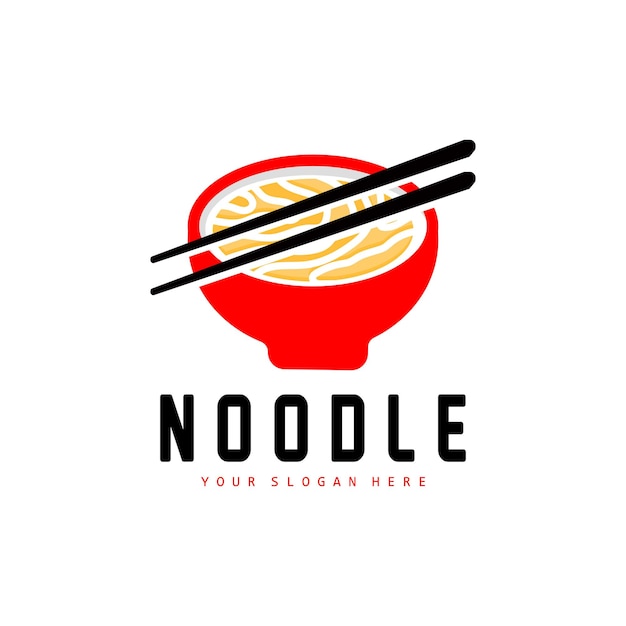 Noodle Logo Ramen Vector Chinese Food Fast Food Restaurant Brand Design Product Brand Cafe Company Logo