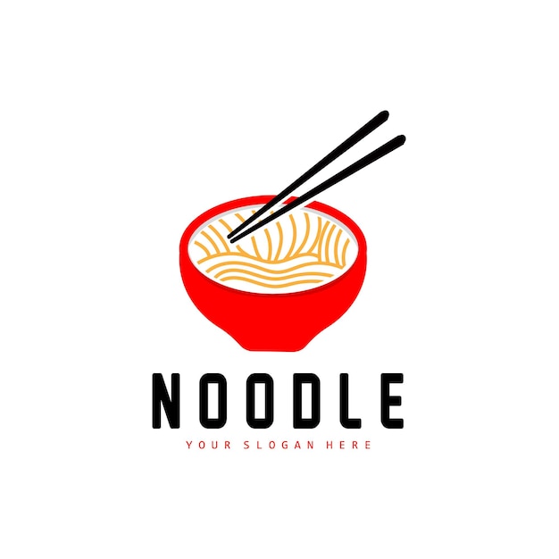 Noodle Logo Ramen Vector Chinese Food Fast Food Restaurant Brand Design Product Brand Cafe Company Logo