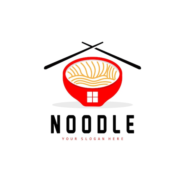 Noodle Logo Ramen Vector Chinese Food Fast Food Restaurant Brand Design Product Brand Cafe Company Logo