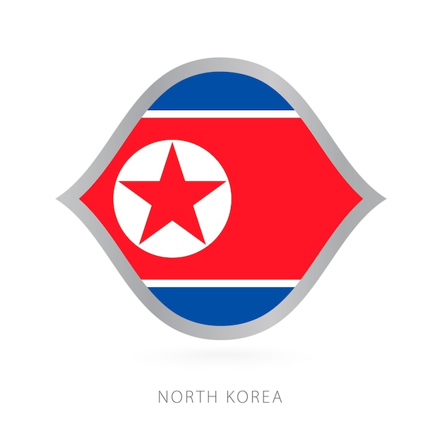 North Korea national team flag in style for international basketball competitions