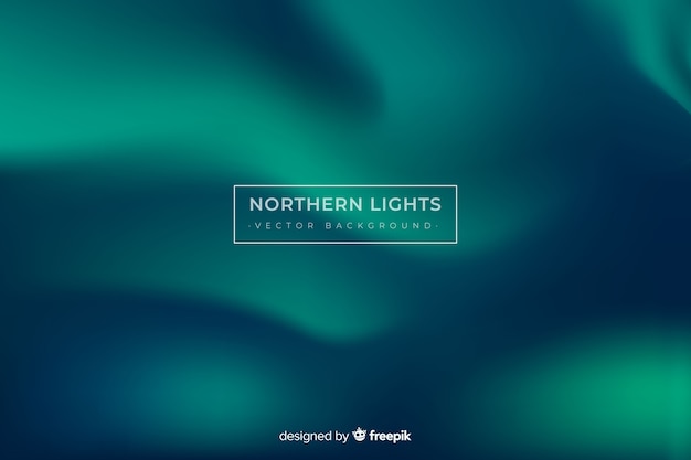 Northern lights background and copy space