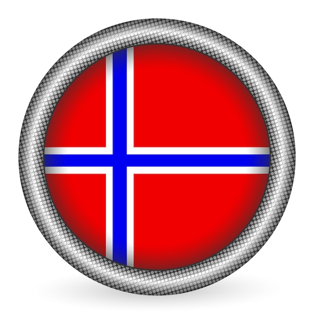 Norway flag button