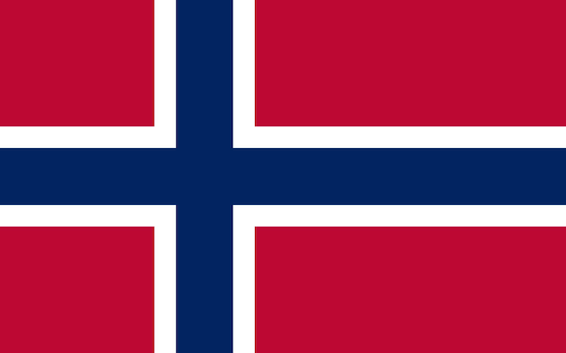 Norway national flag vector illustration