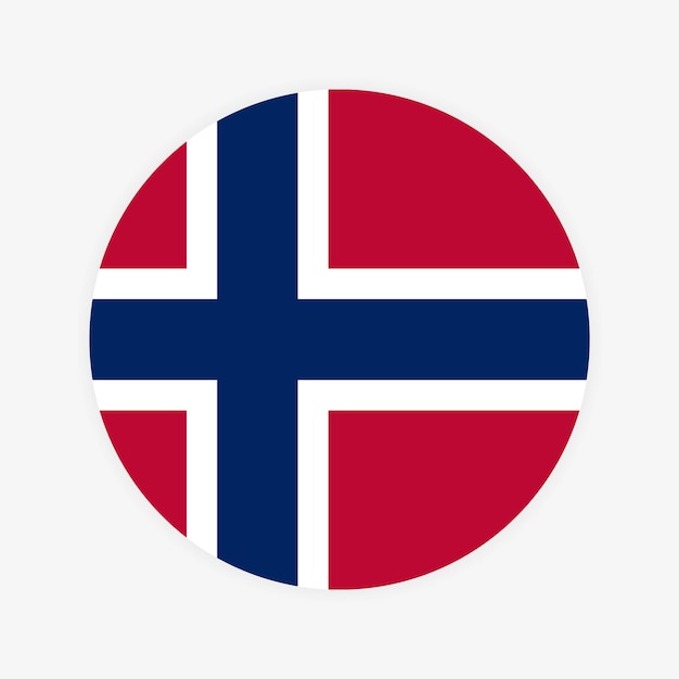 Norway Round flag