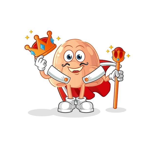 Nose king vector cartoon character