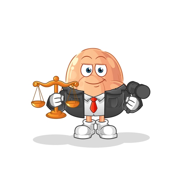 Nose lawyer cartoon cartoon mascot vectorxA