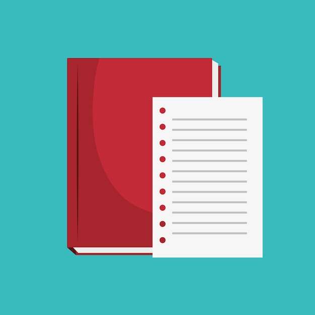 notebook paper office icon 