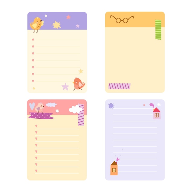 Notepad page set