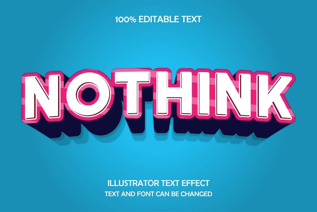 Nothink,3d editable text effect modern emboss arch style