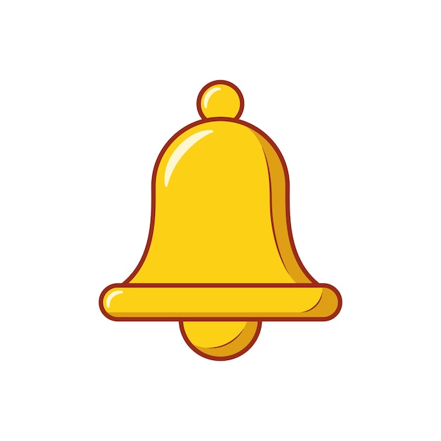 Notification Bell Interface Illustration Cartoon Icon