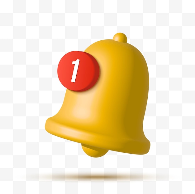 Notification bell Missed message alarm Vector icon