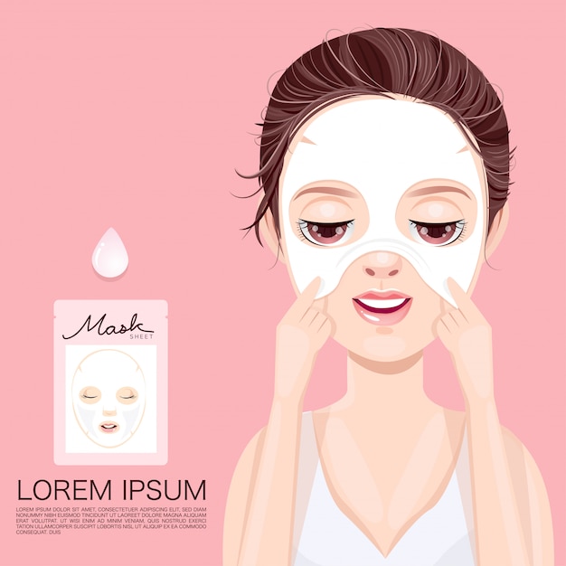 Nourish the face with a mask sheet