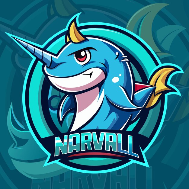 Vector nova shark mascot logo