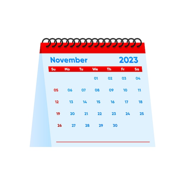 November Calendar 2023 year simple minimal design Desktop calendar 2023 year Advertisement printing