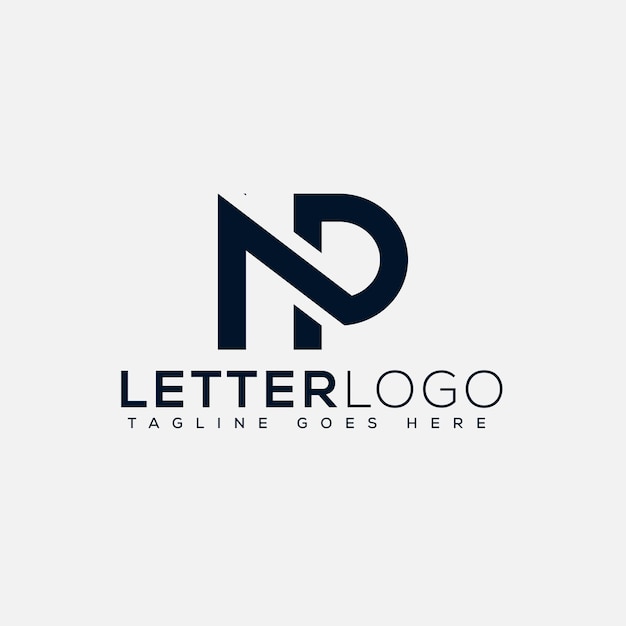 NP Logo Design Template Vector Graphic Branding Element