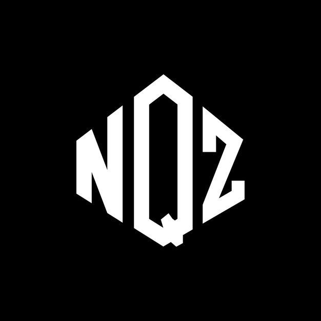 Vector nqz letter logo design with polygon shape nqz polygon and cube shape logo design nqz hexagon vector logo template white and black colors nqz monogram business and real estate logo