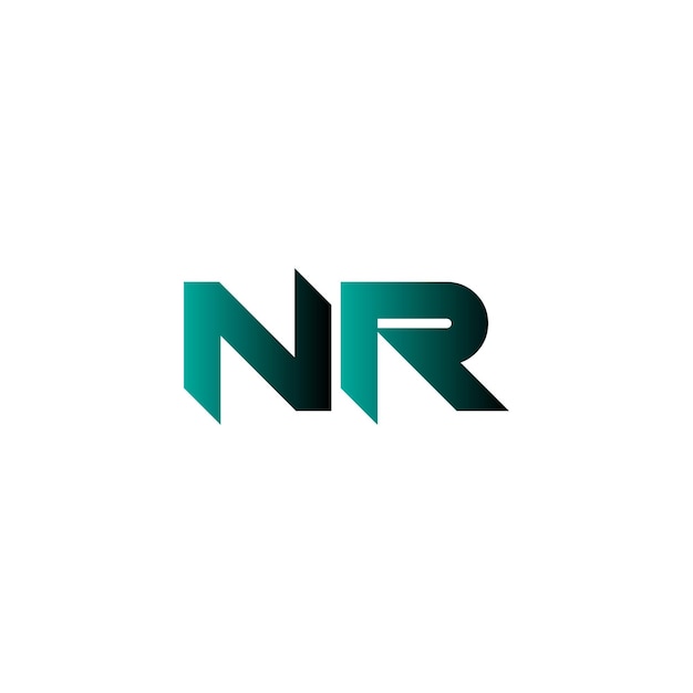 nr letter logo design icon