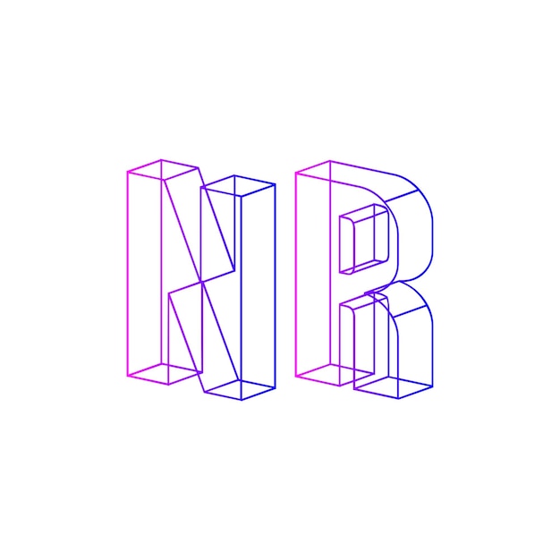 Vector nr minimal logo