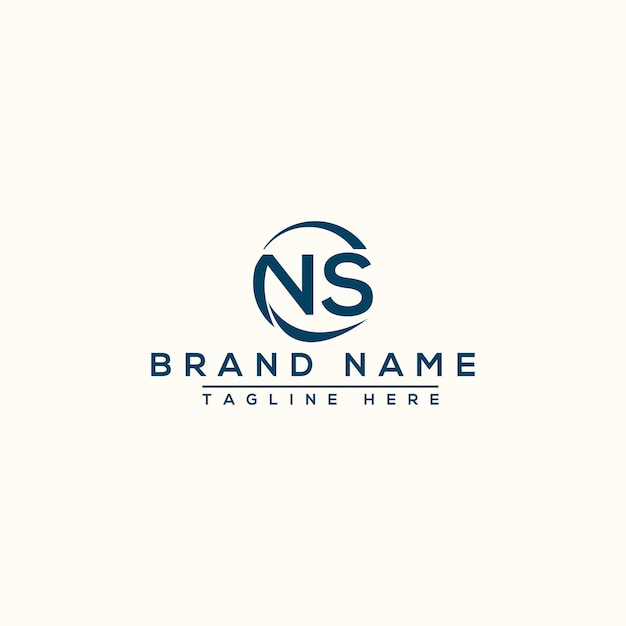 NS Logo Design Template Vector Graphic Branding Element