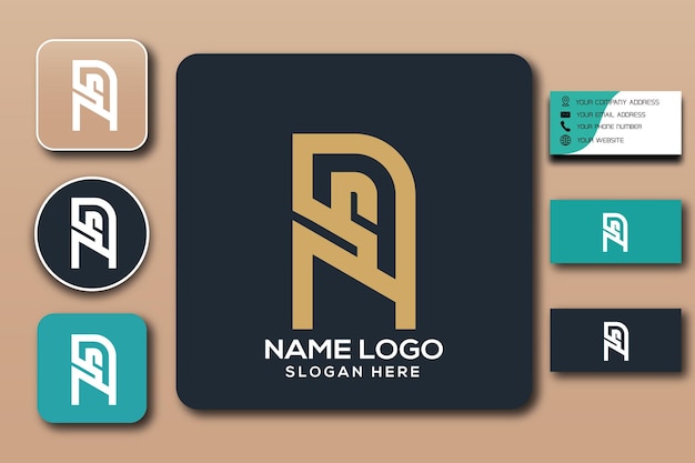 ns monogram logo template