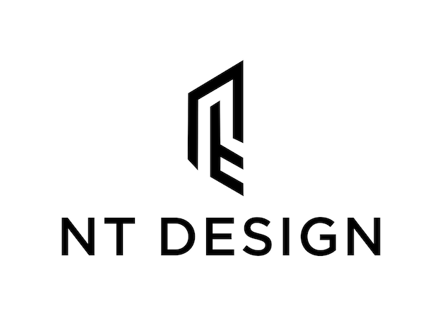 nt logo design vector illustration