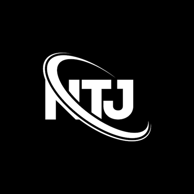 Vector ntj logo ntj letter ntj letter logo design initials ntj logo linked with circle and uppercase monogram logo ntj typography for technology business and real estate brand