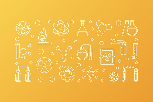 Nuclear Chemistry vector icons