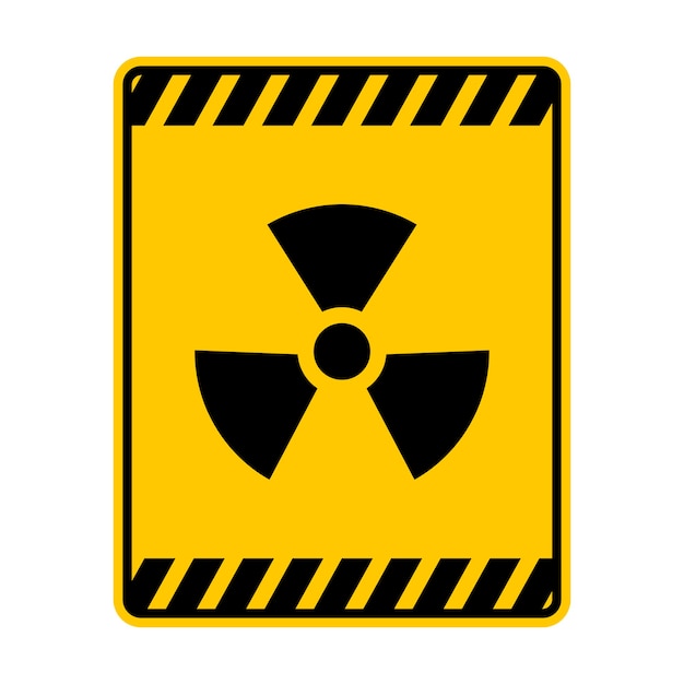 Nuclear Warning Rectangle Sign