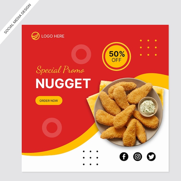 Nugget social media post template