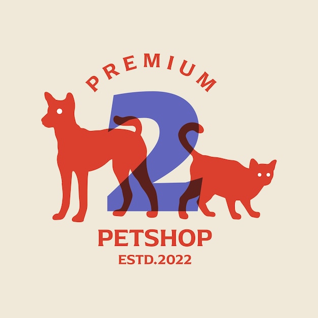 Number 2 Petshop Logo